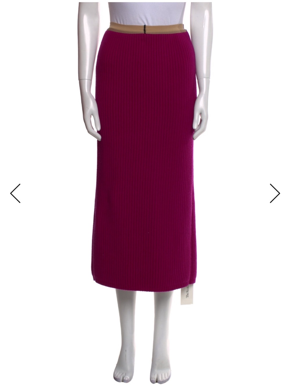Calvin Klein 205W39NYC Wool/Cashmere Midi Skirt in Purple - Raf Simons